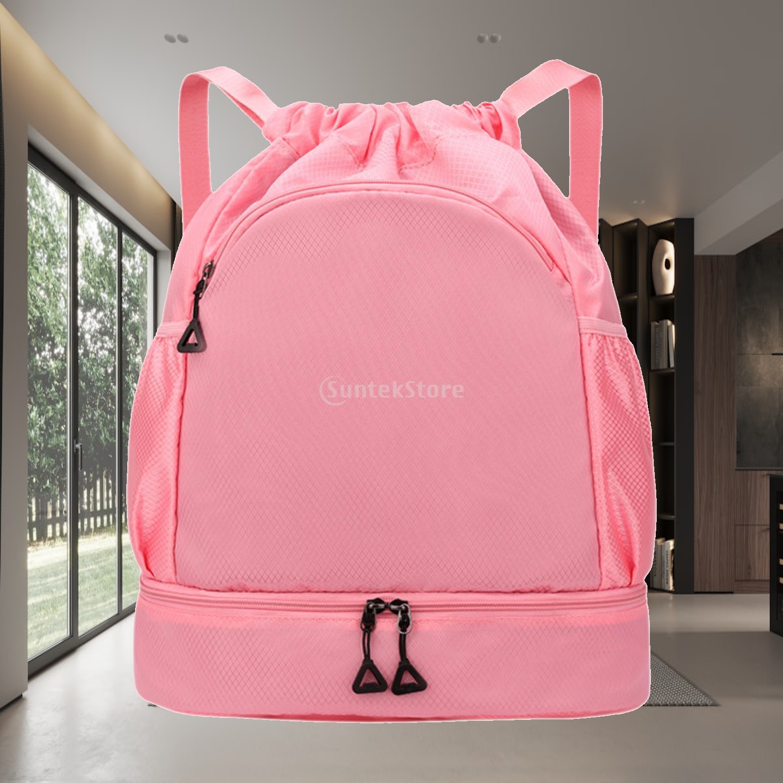 Organizador de bolsas para ext - Drawstring Gym Bag reseña y precio