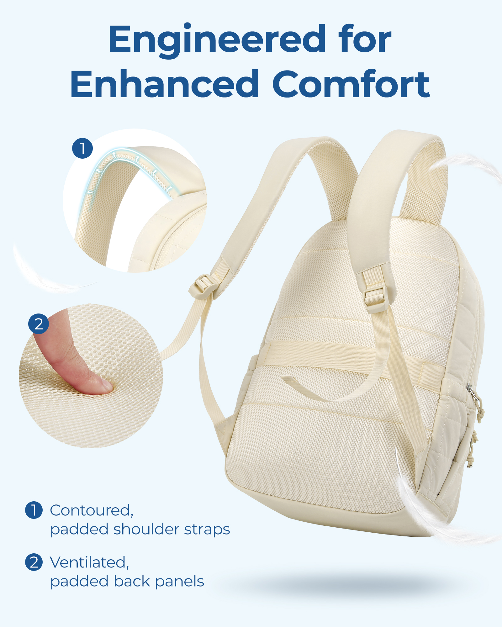 BAGSMART Bolsas para computado - Laptop Backpack 15.6 reseña y precio