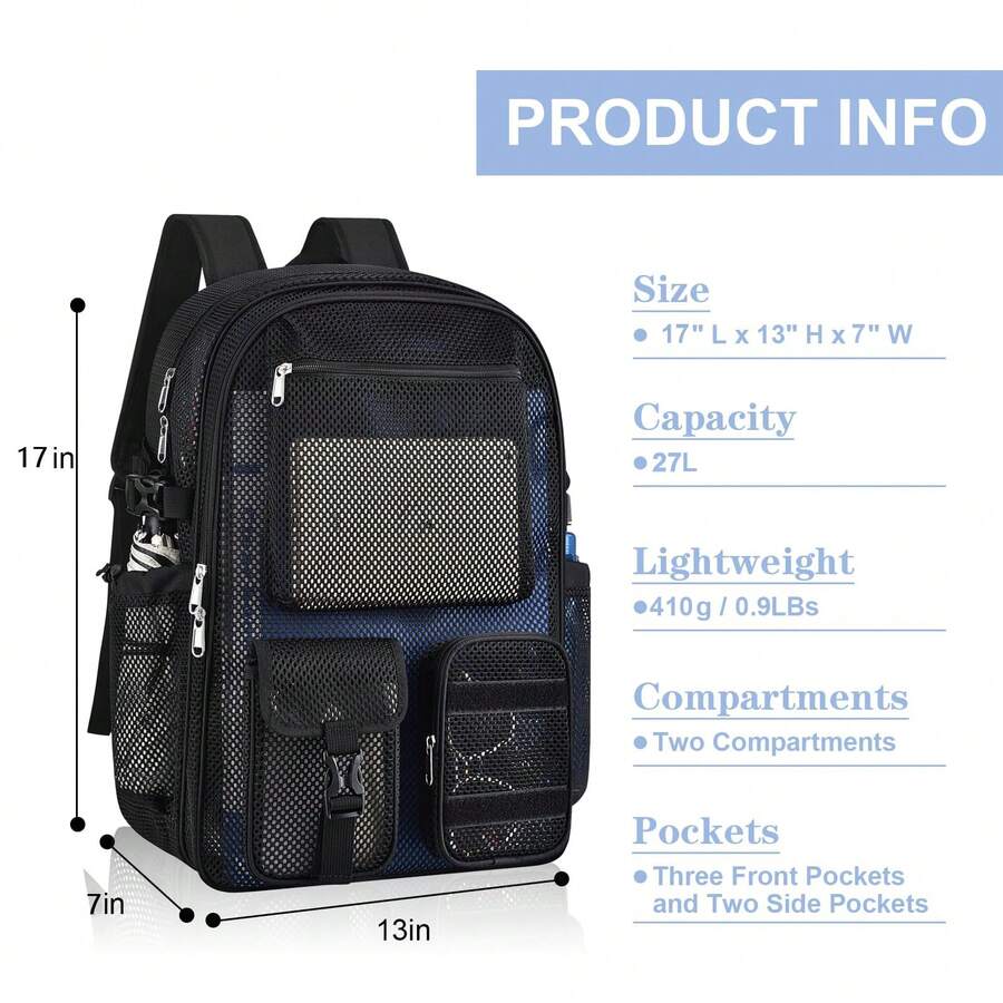 Mochila de malla de 36L, grand - Canvas Backpack Casual reseña y precio