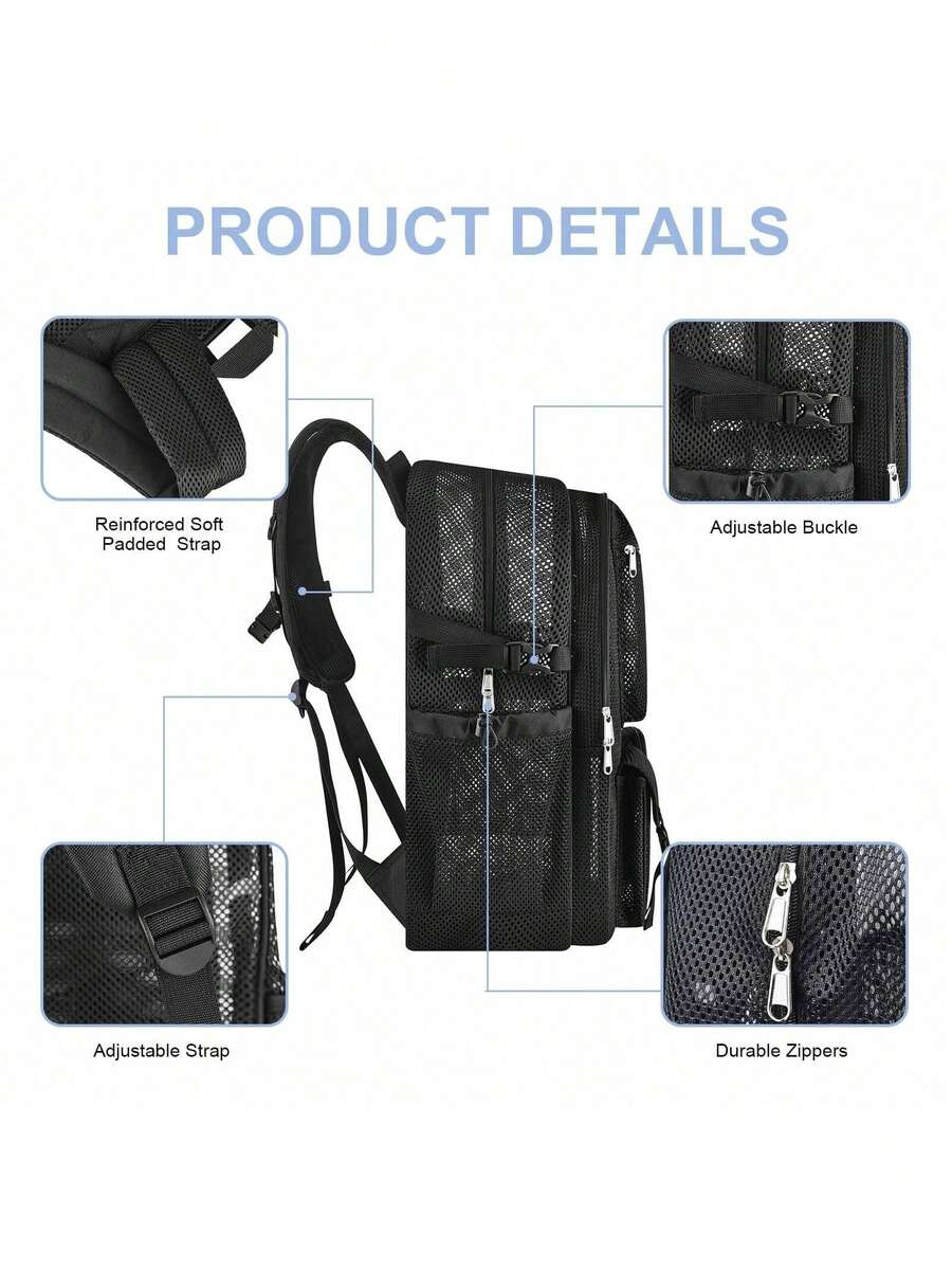 Mochila de malla de 36L, grand - Canvas Backpack Casual reseña y precio