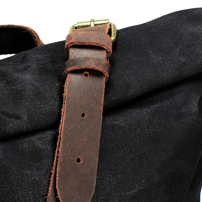 Mochilas de cuero de lona Retr - Leather Backpack Vintage reseña y precio
